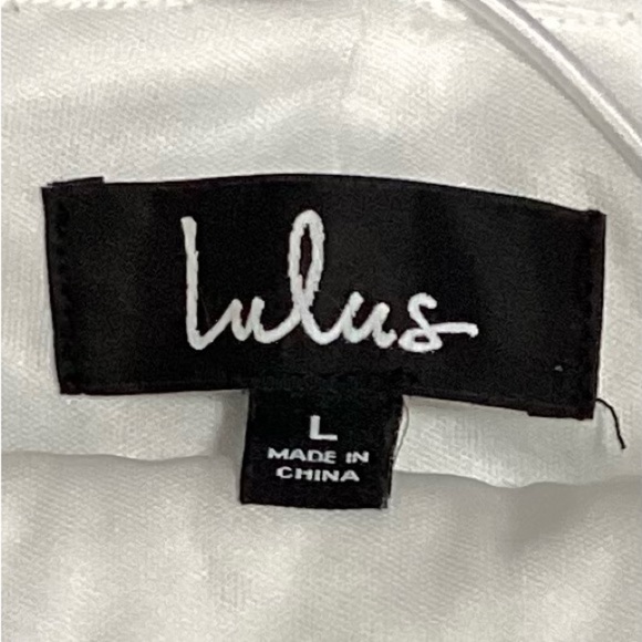 Lulu's White Sequin Spaghetti Strap Party Dress - Picture 4 of 8